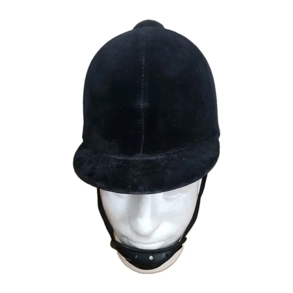 Vintage Tress & Co London Riding Helmet Velvet Hunt Cap Size 6 3/4 England